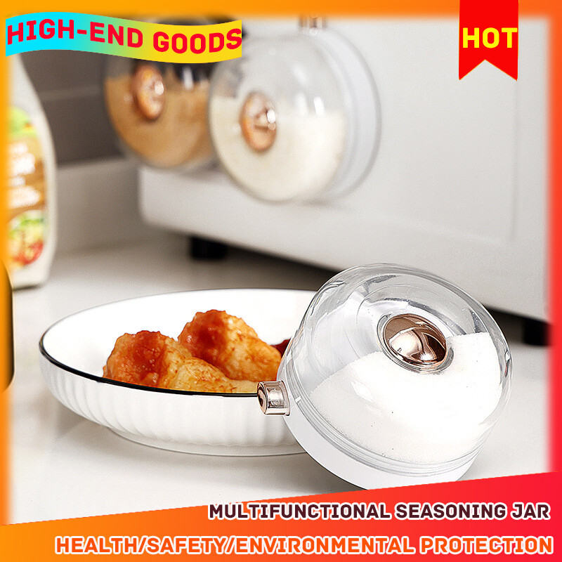 Gambar Kitchen Seasoning Bottle Vibrato With The Same Controllable Amount Wall mounted Seasoning Box Solid Color Multi functional Seasoning Salt Shaker Seasoning Jar