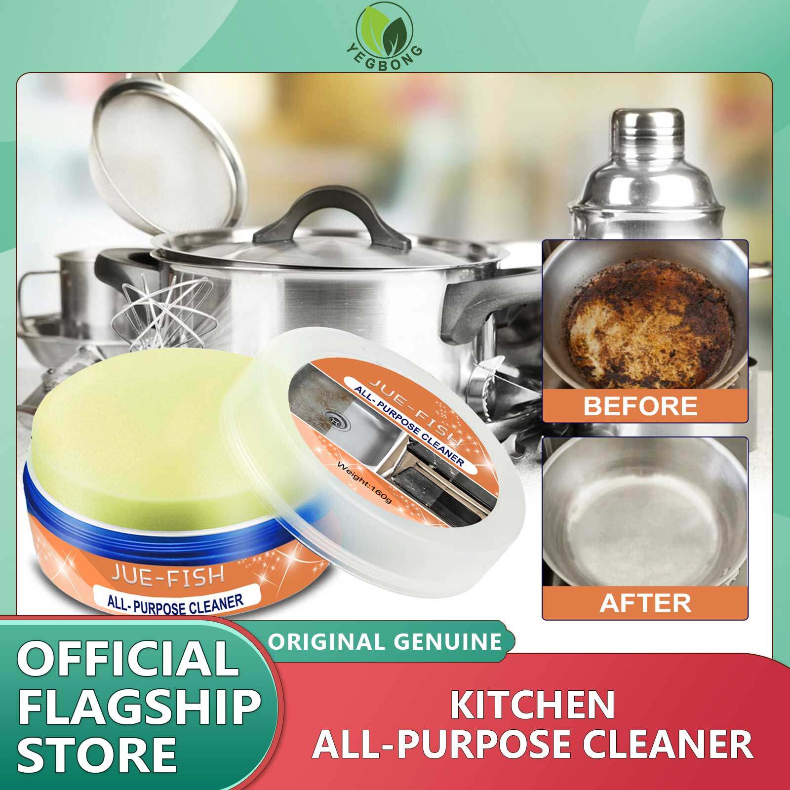 Jue-Fish Multipurpose Kitchen Cleaner Cleaning Practical Multifunction Accessory Kitchen Cleaner Cleaner Spray Foam Cleaner Grease Away Kitchen Oil Cleaning Cream Sink Pan Range Hood Stainless Steel Oil Stains Fast Detergent Magic Degreaser Powerful Greas ราคา 174 บาท*ส่งฟรี