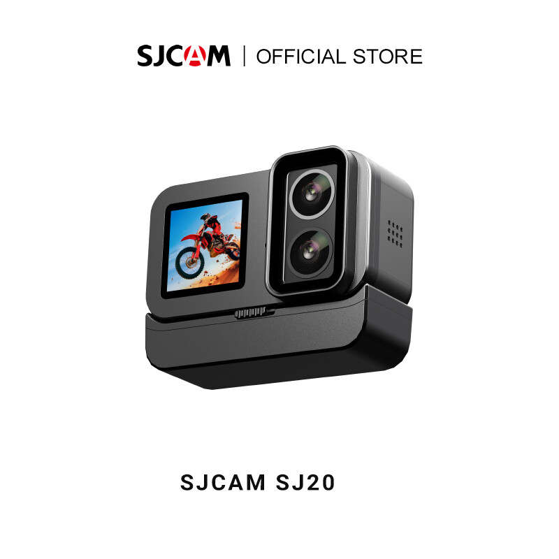  Sjcam sj20 ống kính kép ống kính chuyên dụng màn hình kép cho ngày và đêm với thân máy 4k 30fps 5m chống nước với vỏ khung bảo vệ cho lặn ngoài trời thể thao góc rộng 6 trục 8 thu phóng kỹ thuật số giá đỡ camera video chuyển động chậm 2.4g 5g wi-Fi thể th 