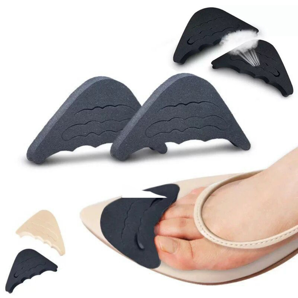 1คู่/2ชิ้นแผ่นเสริมในรองเท้านิ้วเท้าส้นเท้าสูงแผ่นเสริมในรองเท้าผู้หญิงช่องด้านหน้า Relief เจ็บป้องกันส้นเท้าตัวป้องกันหยด ราคา  4 บาท*ส่งฟรี