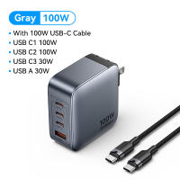 Vention 65W Charger หัวชาร์จเร็ว GaN Charger 65W หัวชาร์จไอโฟน USB PD USB plug สำหรับ samsung Xiaomi Huawei vivo iphone 15 14 pro iPad Pro Macbook Pro หัวชาร์จ type c fast charger adapter อแดปเตอร์ชาร์จ
