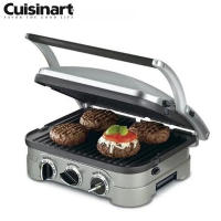 Cuisinart GR-4NKR Electric Grill Meat Griddler Removable Plates Integrated UP
