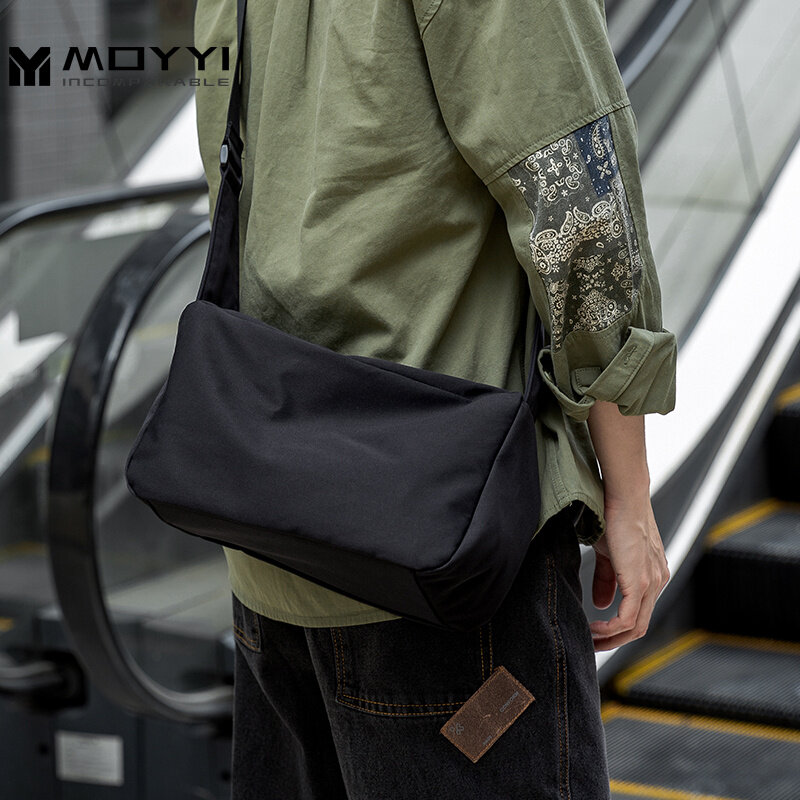 MOYYI New Design Oxford Waterproof Men Crossbody Bag Men's Business Fashion Casual Shoulder Mini Satchel Lightweight Bag