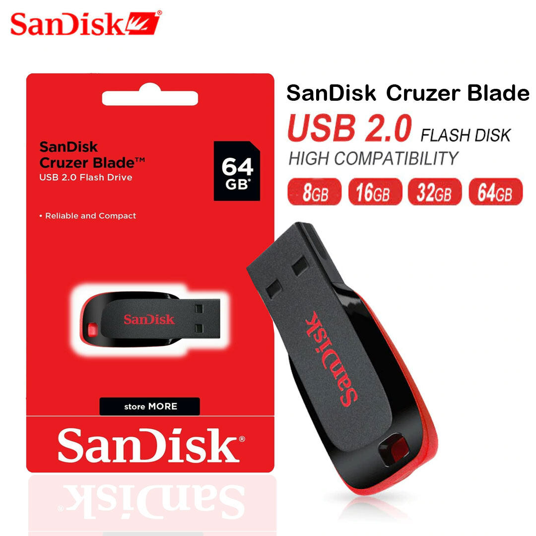 SanDisk CRUZER BLADE 32GB 32G 32 G GB USB Flash Drive CZ50 New 