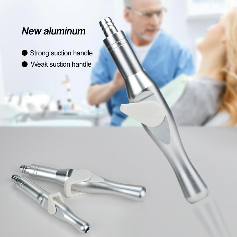 New loại 2 Nha Khoa nước bọt ejector hút van SE/hve tip Adapter với chuyển đổi cho mạnh mẽ/Yếu hút của dụng cụ nha khoa Kích thước có thể điều chỉnh xử lý