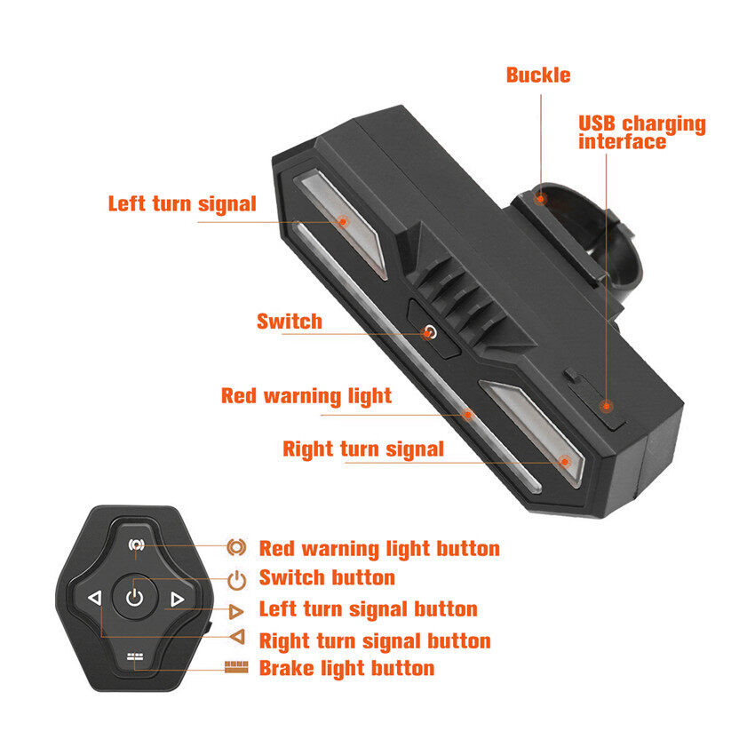 Đèn Hậu Xe Đạp, Đèn Báo Rẽ An Toàn Phụ Kiện Xe Đạp