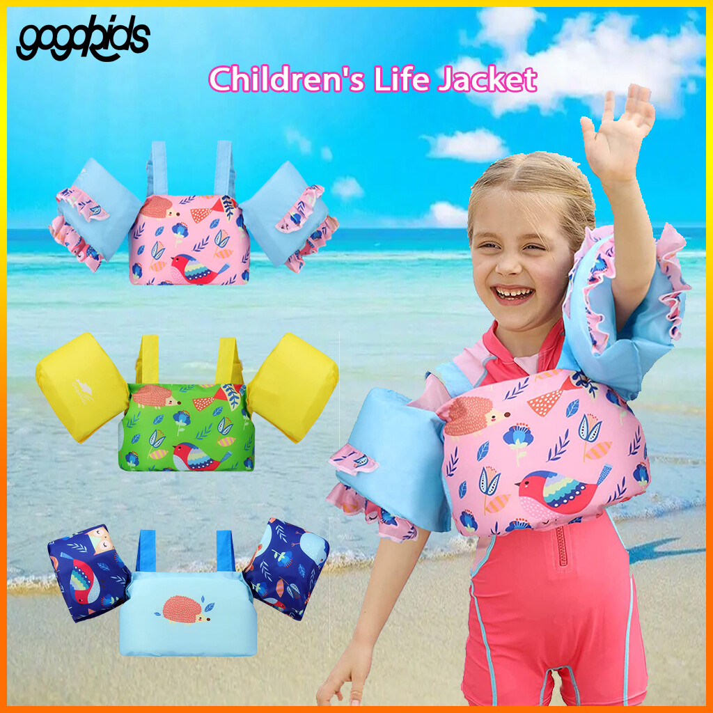Gogokids phao áo gi-lê cho bé cho trẻ em hoạt hình học tập áo phao thích hợp cho 2-6 tuổi
