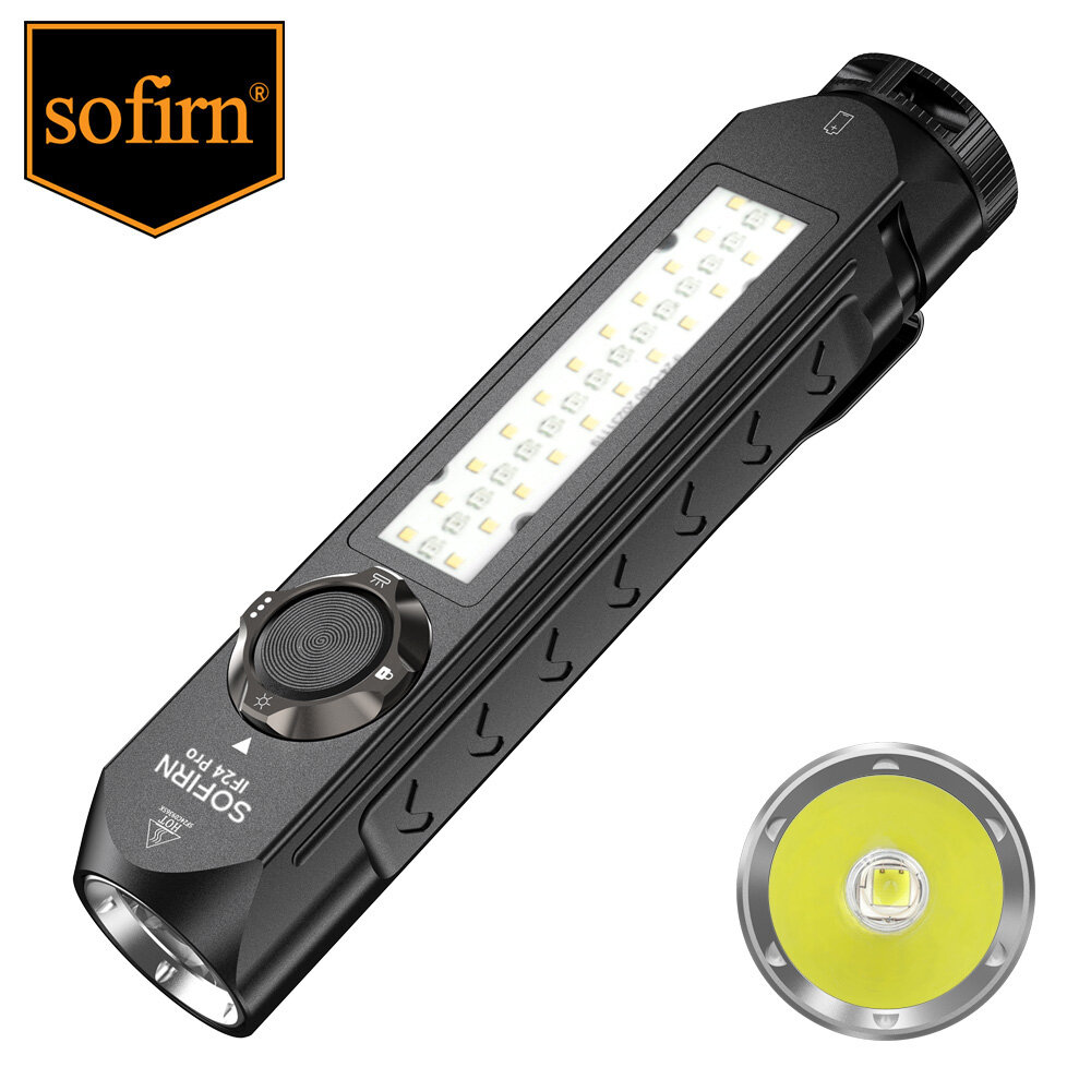  Sofirn if24 if24 Pro đèn RGB 2000lm mạnh mẽ Đèn pin Led 5V 2A 18650 USB C có thể sạc lại đèn pha Spotlight Torch cho các kịch bản khác nhau 