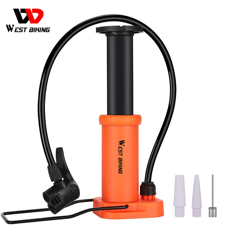 West biking bơm xe đạp 120psi bơm mini để chân xe đạp siêu nhẹ tiện dụng bơm xe máy xe đạp đường trường mtb van presta & schrader bơm hơi lốp xe đạp phụ kiện xe đạp