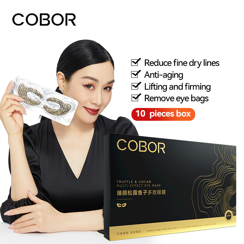 Gambar COBOR 10 pieces box Truffle   Caviar Multi Effect Eye Mask Anti oxidation and Anti aging Tightened Skin Rich In Protein, Amino Acids, Vitamins, Etc Generate Skin Tension and Reduce Skin Pores