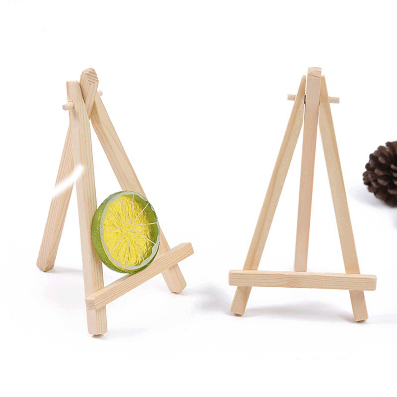 Small Easel Wooden Stand Mini Triangle