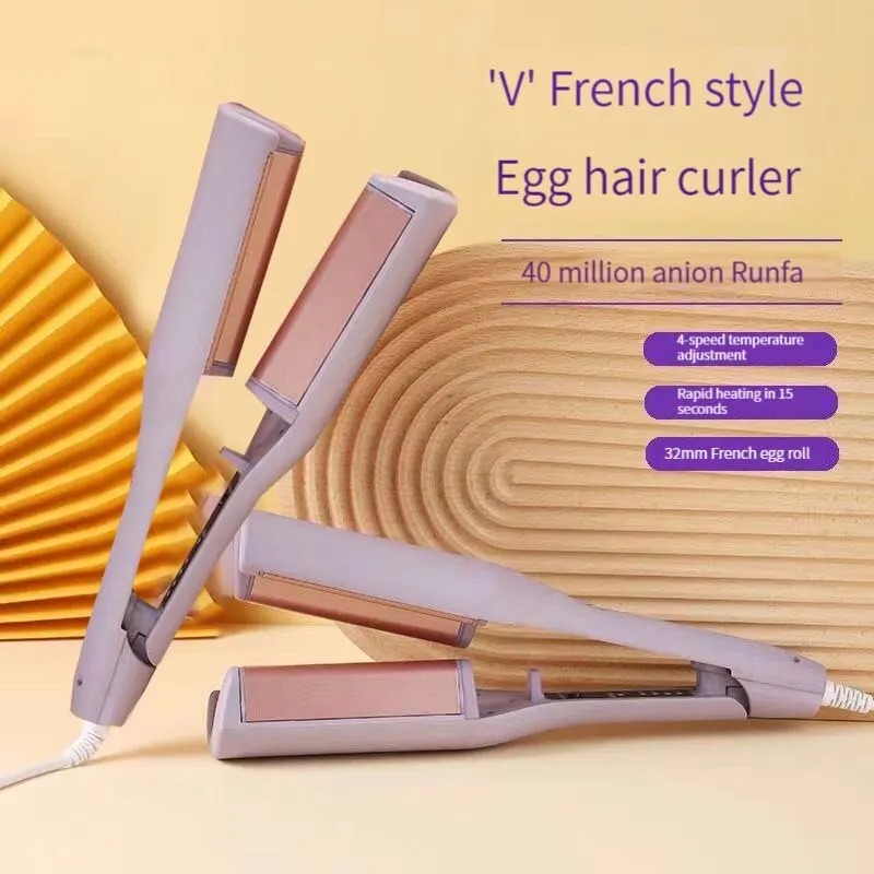 32MM Automatic Lambswool Curling Tool Electric Curling Iron Long Lasting Styling French Styling Rotating Anti-Flame Design ราคา 360 บาท*ส่งฟรี