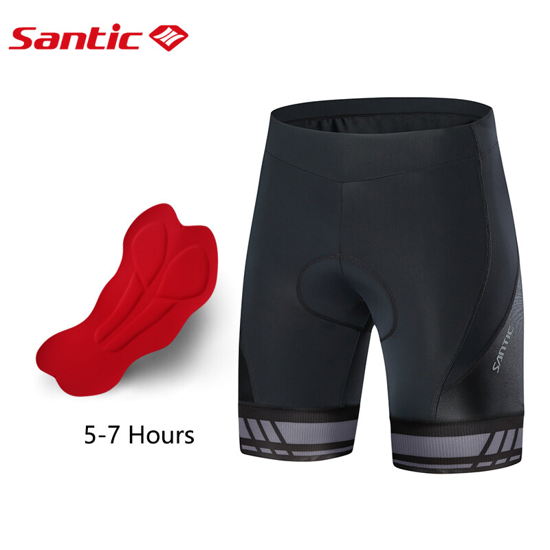 Santic Quần Soóc Đạp Xe Cho Nam Quần Soóc Độn 4D Quần Ngắn Đạp Xe Đường Trường Xe Đạp Leo Núi Chống Sốc Quần Áo Đạp Xe M7C05085G