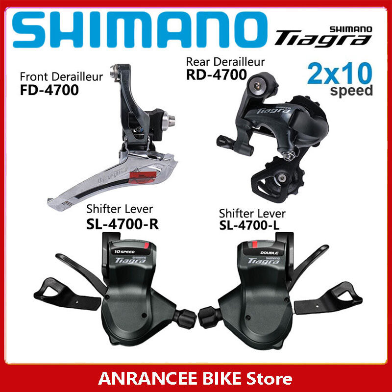 Shimano Tiagra 4700 Groupset 2x10 Speed Road Bike Shifter Lever Front Rear Derailleur For Road Bike Folding Bike Original Bicycle Kit ราคา 2,718 บาท*ส่งฟรี