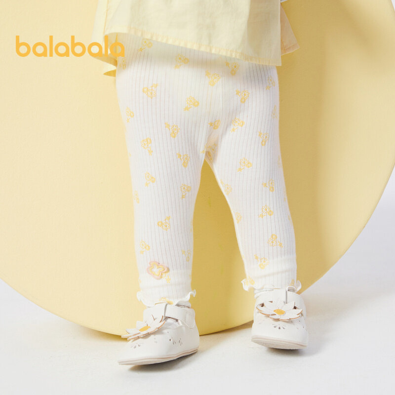 Balabala Baby Trousers Baby Bottoms Girls Casual Trousers Summer Thin Seven
