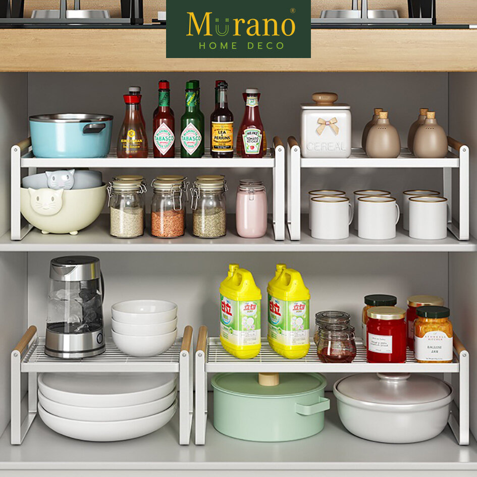 Gambar Murano Kitchen Storage Rack Organizer Shelf Rak Dapur Shelves For Countertop Cabinet Pantry Spice