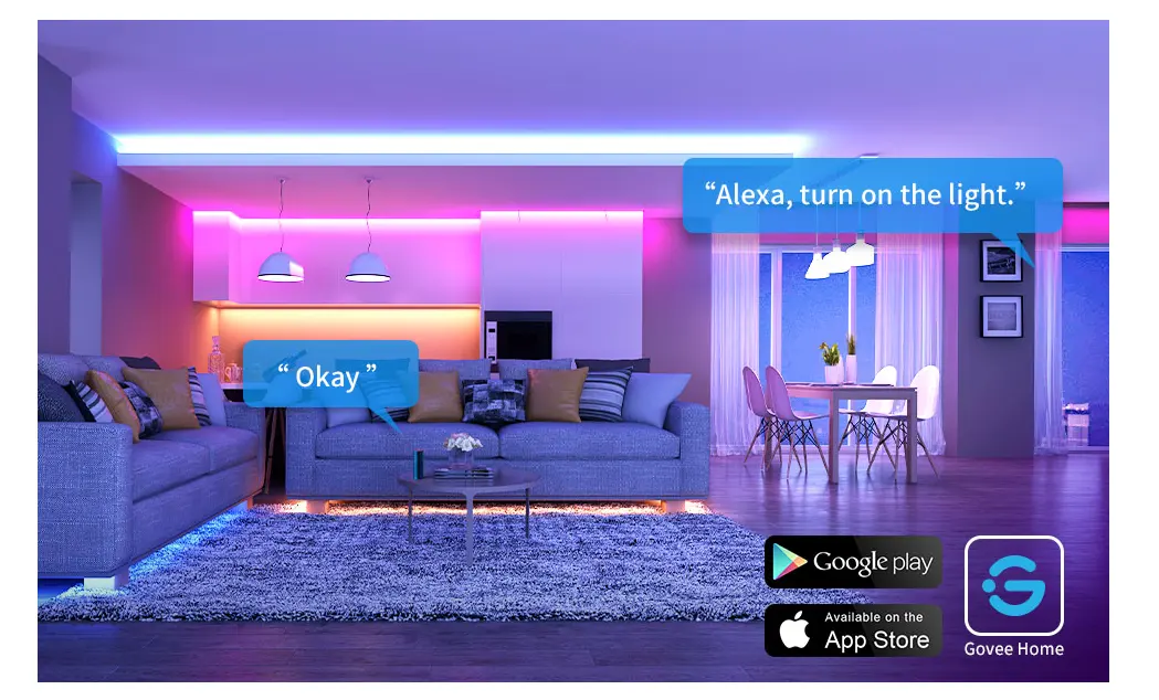 control led strip with alexa