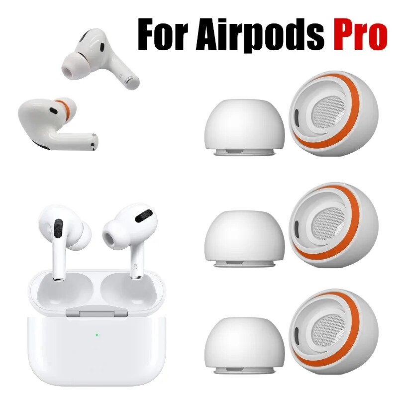  3 cặp Bộ nhớ bọt Khuyên tai Silicone miếng đệm tai thay thế tai nghe Earpads cho Apple Airpod Pro 2 1 Earbuds nút bịt lỗ tai cap 