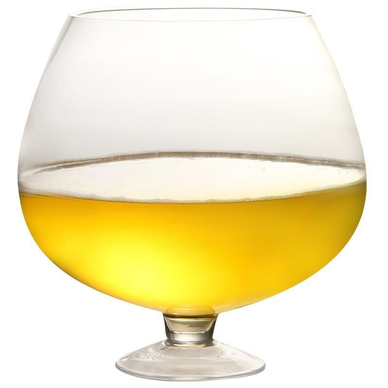 Gambar high quality Huge oversize beer web celebrity big capacity draft beers glass goblet large red wine glass cup heroes