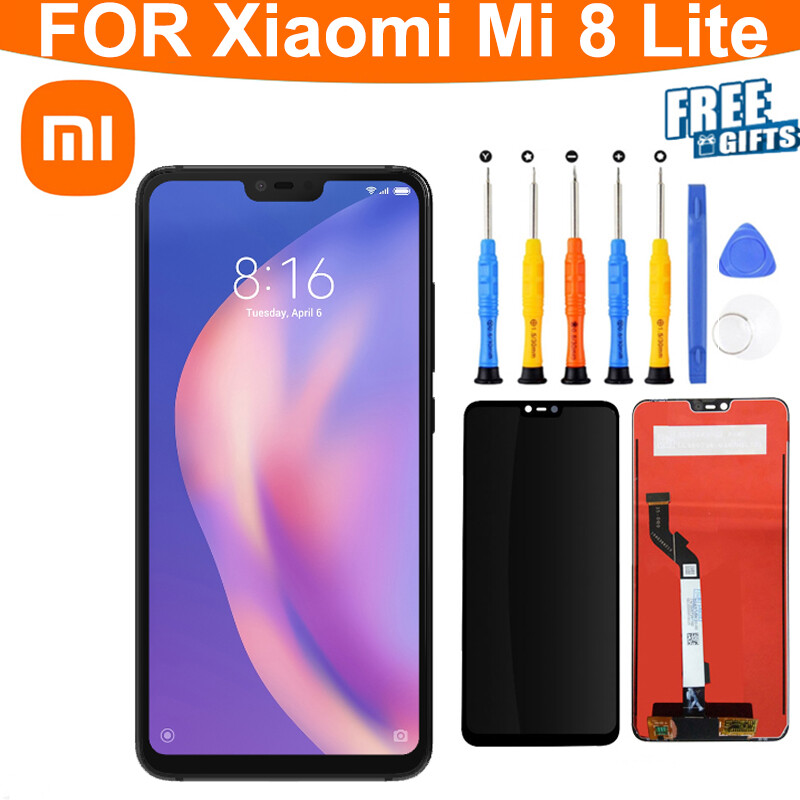 6.26 "xiaomi mi 8 lite màn hình lcd linh kiện màn hình số hoá thay thế cho xiaomi xiaomi mi8 lite lcd