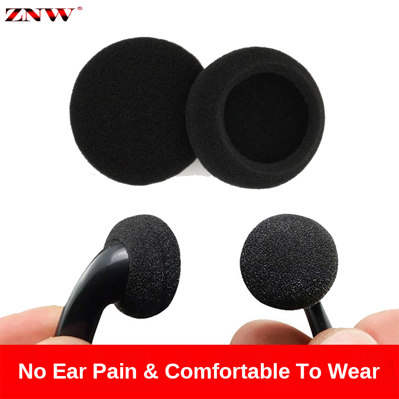 ZNW Headphone Pads Ear Pads Foam Replacement Headphones Ear Pads Earphone Cover with Soft Quality for In-Ear Headphones 13-18 mm / 0.5 - 0.7 inches Black - ยี่ห้อ ZNW ราคา 19 บาท*ส่งฟรี