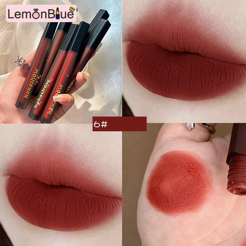 Gambar LemonBlue 6 Colors Velvet Lipstick Vivid Colour Non Stick Cup Long Lasting Lip Glosses for Velvet Lipstick Vivid Colour Non Stick Cup Long Lasting Lip Glosses Non Stick Cup Long Lasting for Women Girl