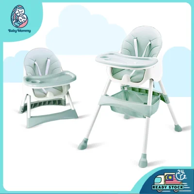 [Ready Stock] NeWReadyStock Baby MultiFunction 5Types Foldable Dining High Chair Baby Dining Chair (1)