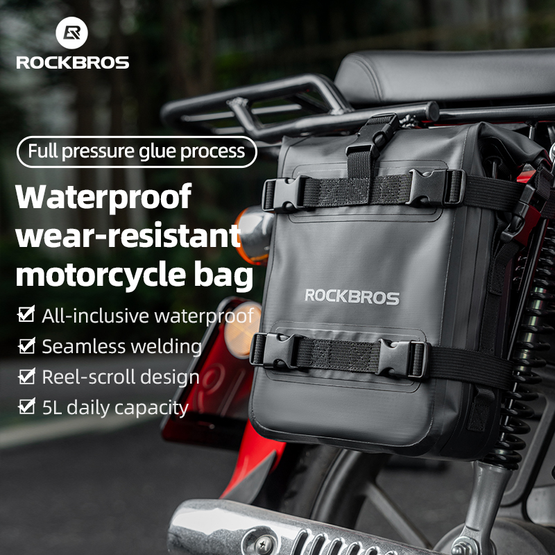 ROCKBROS Motorcycle Guard Bag Waterproof Traveling Convenient Motor Bumper Side Bag Big Capacity Multi-Functional Rear Hanging Bag Riding Equipment Giá 675,000 Đồng*Miễn phí vận chuyển