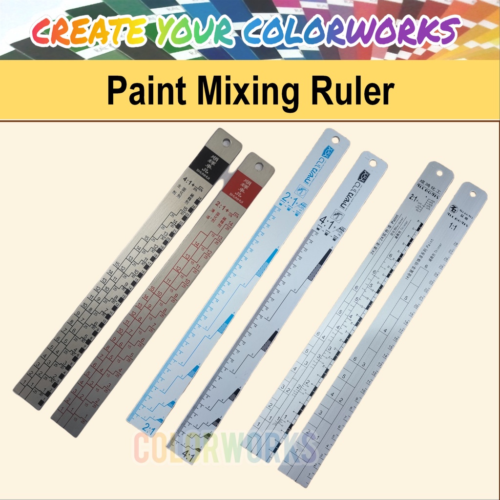 Corrosion Resistant Paint Ruler Ankexin Standard Paint Ruler Paint ...