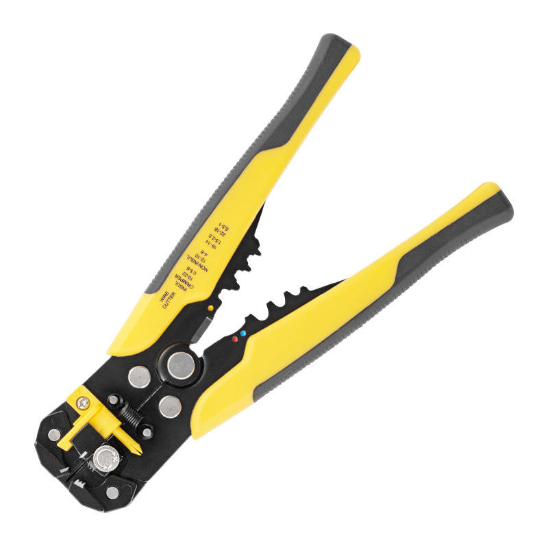1 mảnh Kìm tuốt dây điện 24-10 AWG 3-in-1 tự động 8-inch với kìm uốn cắt, uốn chức năng tự điều chỉnh dụng cụ Tước, cáp dụng cụ Tước