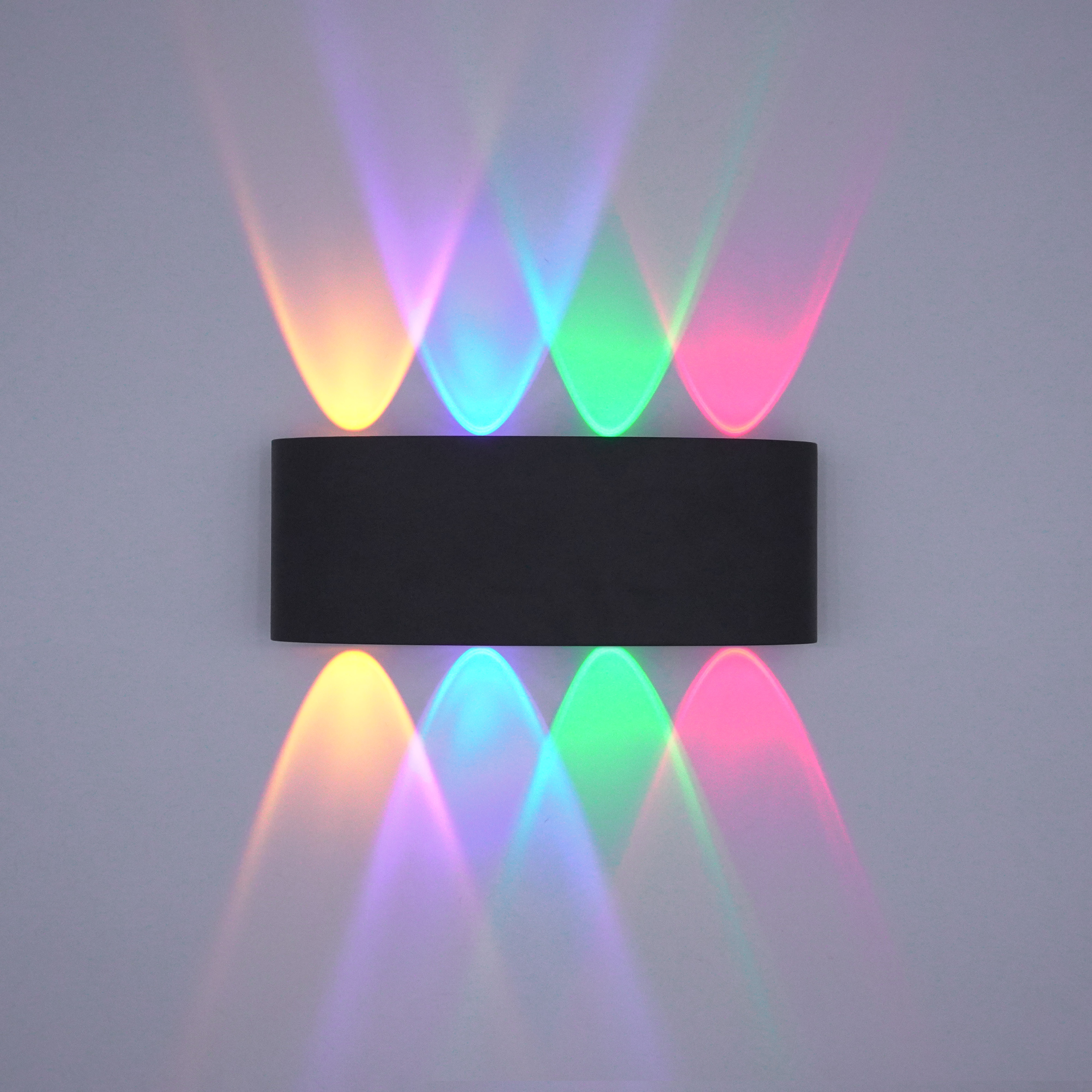 Modern LED wall lamp Waterproof IP65 Aluminum Outdoor indoor ABS ambient wall lights colored light 4W 6W 8W suitable for home staircase bedroom bedside lighting