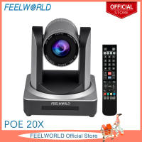 FEELWORLD POE20X PTZ Camera 20X Optical Zoom Simultaneous 3G SDI HDMI IP Support PoE Full HD 1080P 60fps for Church Live Streaming Conference
