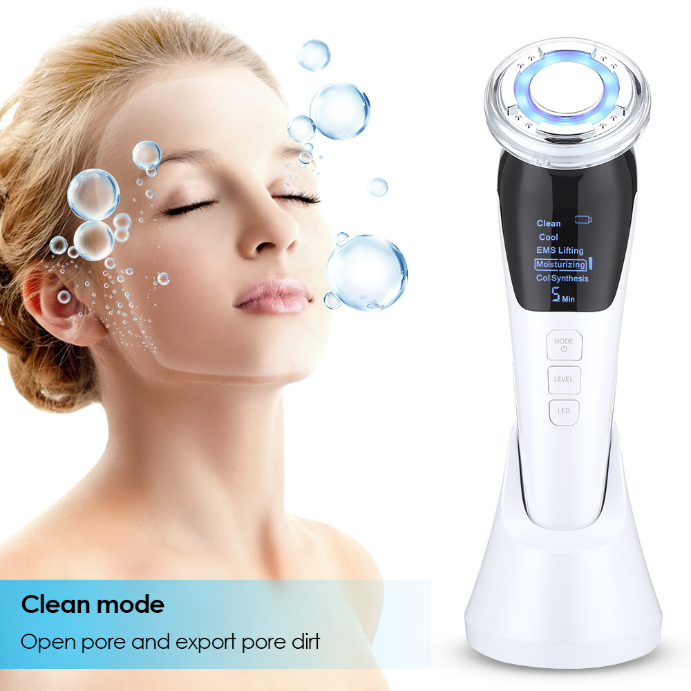 Romyse Face Skin Care Massager Hot and Cool Beauty Machine Ion Skin  Rejuvenation with LED Lights Wrinkle Removal Anti-Aging | Lazada