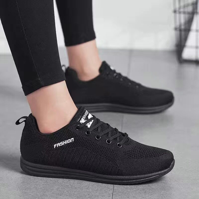 Women breathable knit casual sneakers comfort sports running shoes - 3