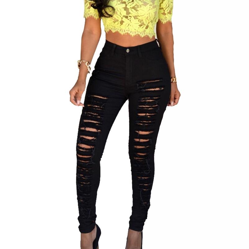 Black jeans trousers for ladies Clearance