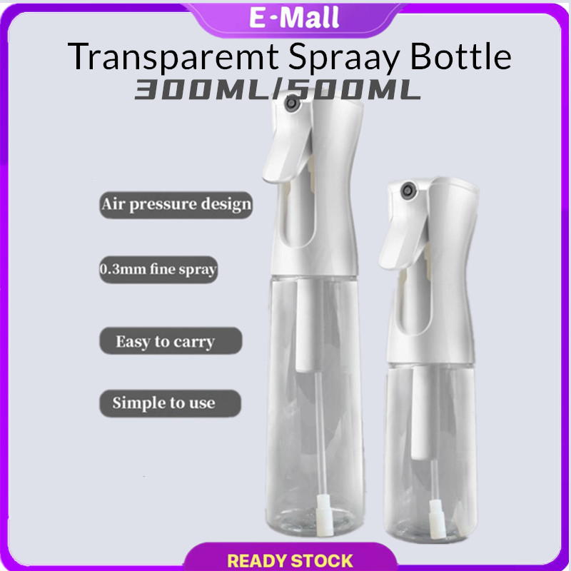 Gambar 300ML 500ML Hairdressing Spray Bottle Alcohol Disinfection Spray Bottle Tools High Pressure Empty Spray Bottle Refillable Mist Sprayer Bottle Water Sprayer  Ready Stock