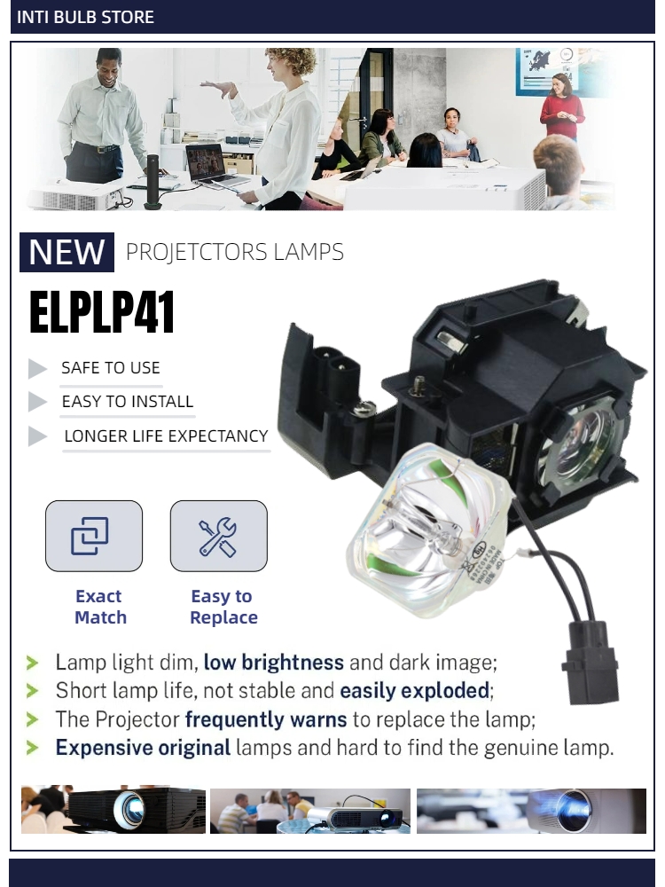 For EPSON ELPLP78 Projector Lamp with Housing compatible with EPSON EB-X03 EB-X18 EB-X20 EB-X24 EB-X25 EH-TW490 EH-TW5200 EH-TW570 EX3220 EX5220 Replacement Projector bulb