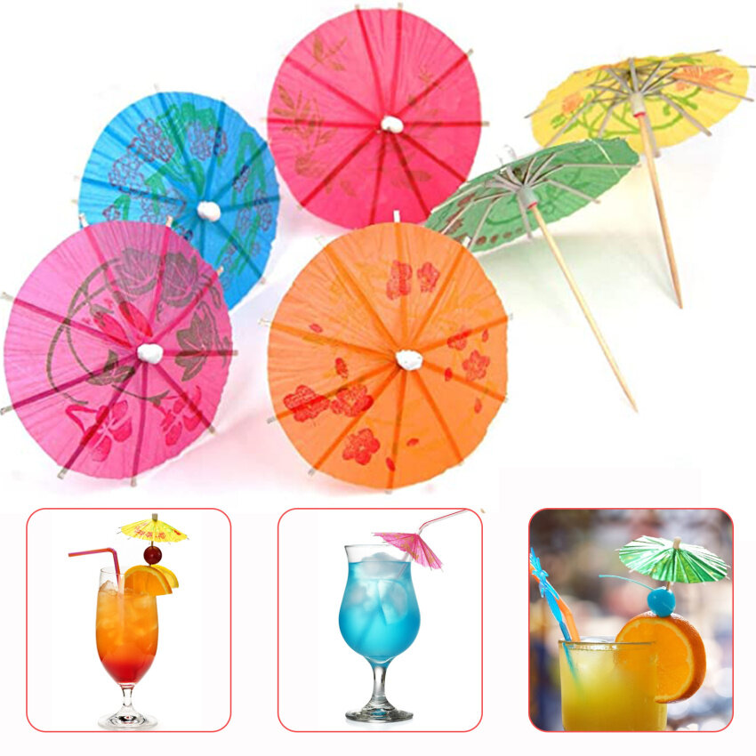 Cocktail Accessories For Drinks,cocktail Party Decorations,cocktail Fruit  Label, Sticks Paper Umbrella Sticks,drinks Summer Party Drink Decorations  Ha