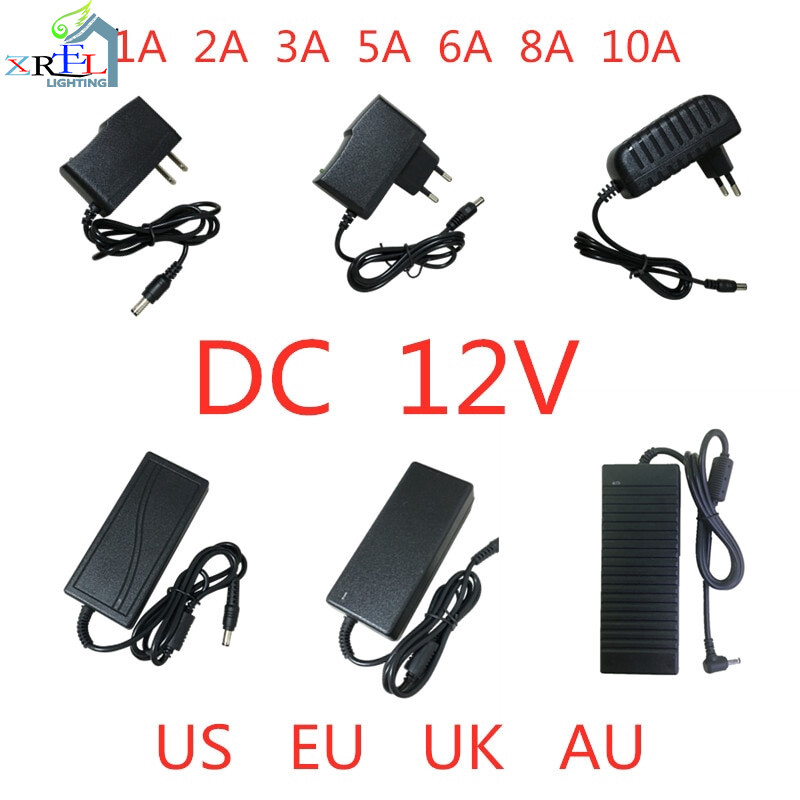 Bộ chuyển đổi nguồn ac 100v-240v sang dc 12 v 1a 2a 3a 5a 6a 8a 10a bộ chuyển đổi biến áp chiếu sáng 12 v volt cho dải đèn led