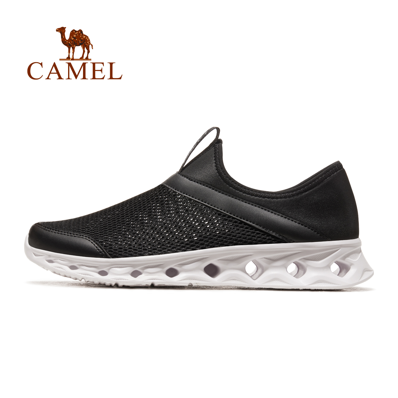 Cameljeans New Summer Men's Shoes Sport Mesh Breathable Slip-on Walking Shoes ราคา 676 บาท*ส่งฟรี