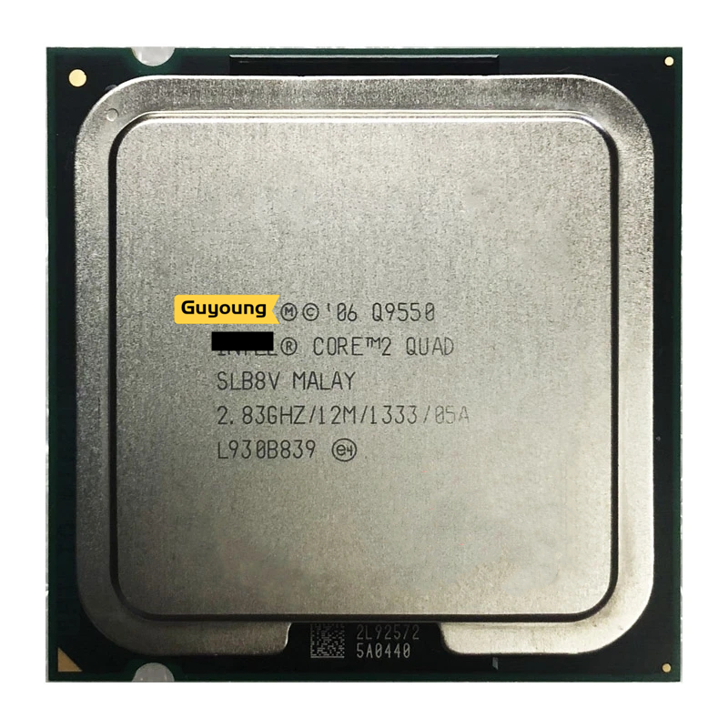 thumbnail image 2 of Intel Core 2 Quad Q9500 Processor 2.83GHz 6MB LGA 775 - SLGZ4 - Clean Pull, 90 Day Warranty 2 of 3