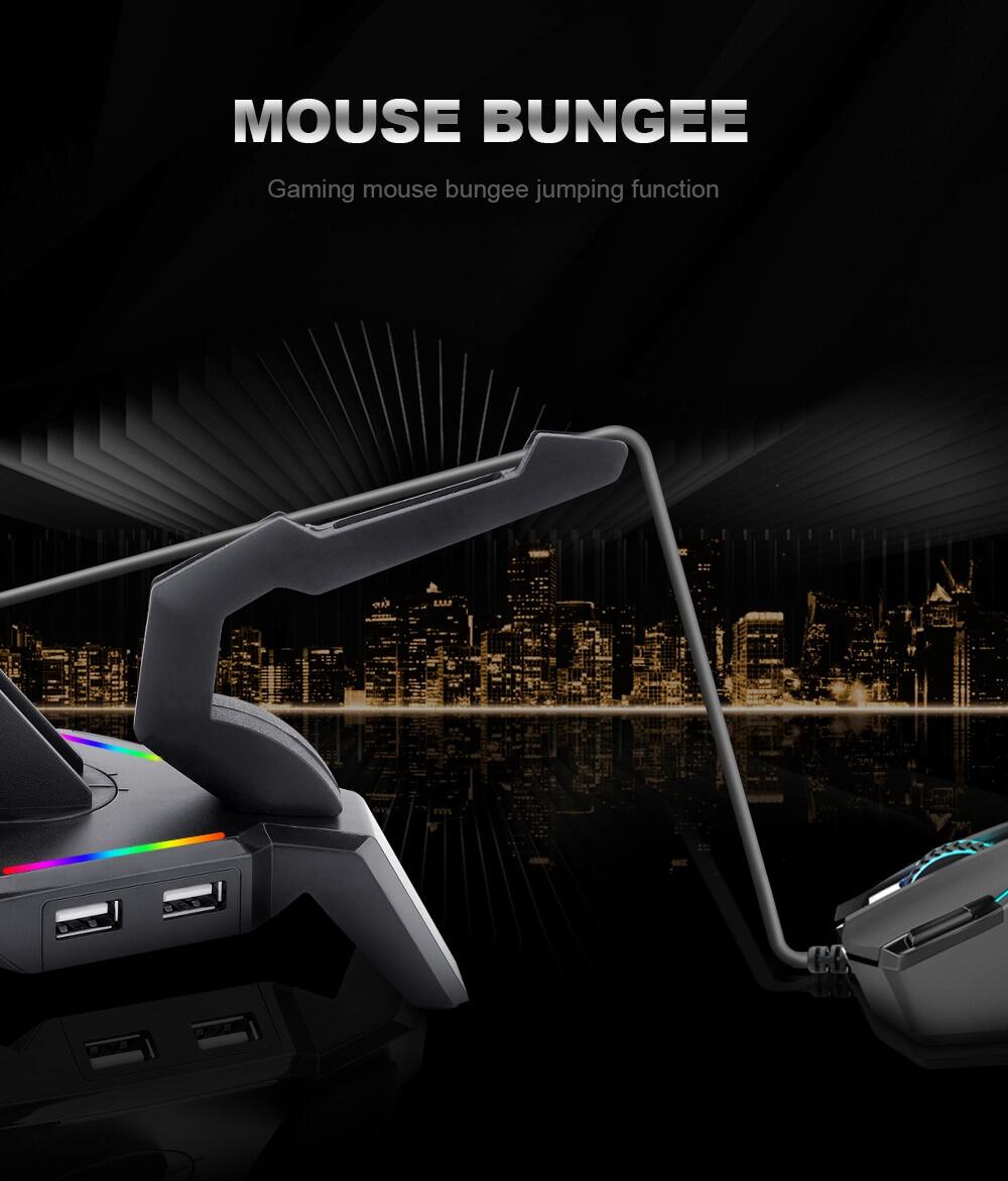 Redragon HA311 SCEPTER ELITE RGB Gaming Headphones Stand and Mouse Bungee with 4 USB 2.0 HUB Port 16 a0f2f2a51611f89c43ab710217046291
