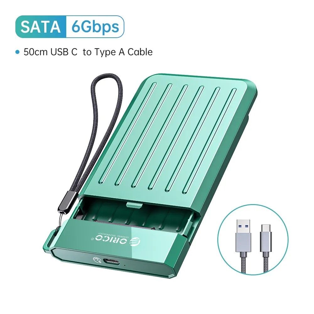 ORICO Vỏ Bọc Ổ Cứng 2.5 "Vỏ HDD SATA3.0 Sang USB3.1 Type-C SSD HDD Box HD Ổ HDD Gắn Ngoài Caddy Nhựa