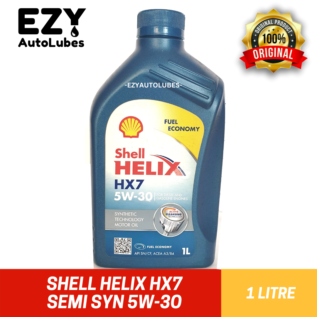 Shell Helix HX7 5W30 Semi Synthetic 1L Original Shell Malaysia Stock