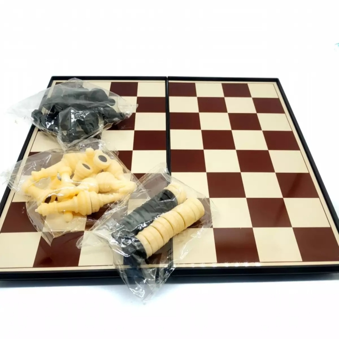 3-In-1 Magnetic Cheese Board Chess Set - Chess And Checkers With ...