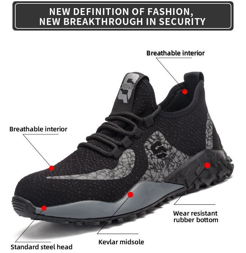 lightweight breathable safety trainers