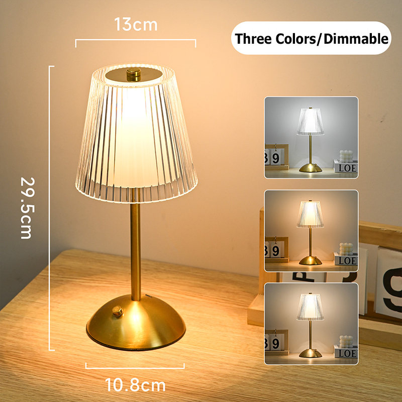 Christmas Led Desk Lamp With 3 Color Adjustable Brightness_voghion.com