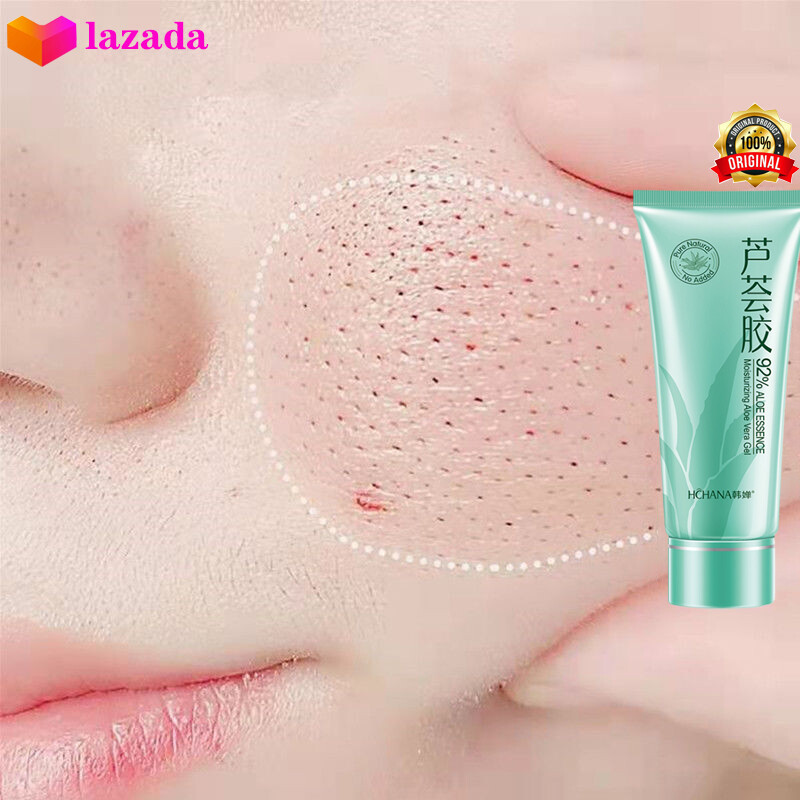 Gambar Acne Removal Sunscreen Pore shrinking Aloe Vera Gel Resolve Blackheads and Acne Marks Anti dandruff Finishing Dark Circles Aloe Face Smear  Vera Glue Containing Coconut Oil 40 g  for men and women