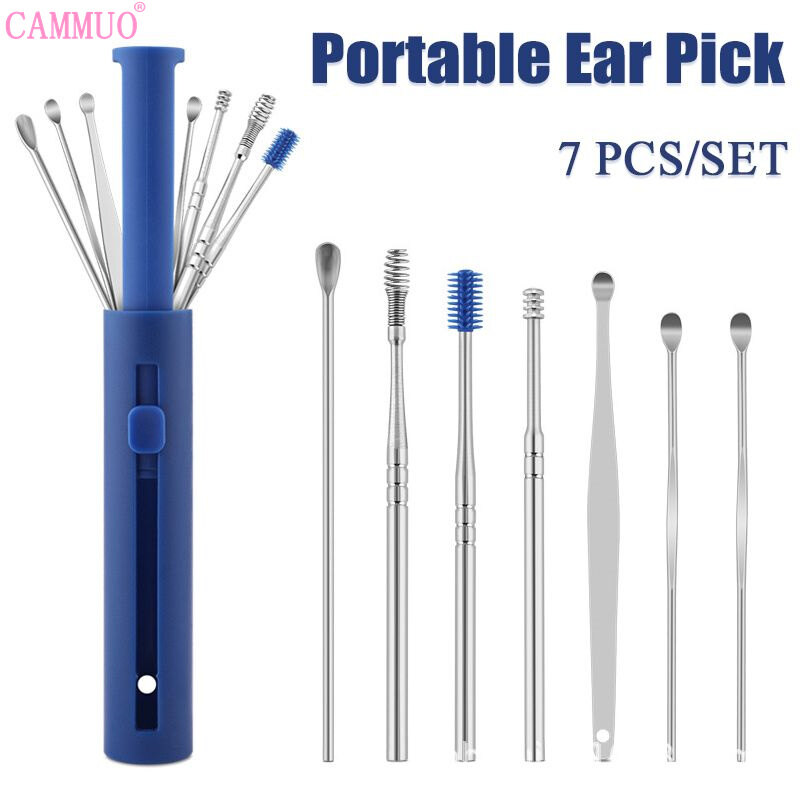 Cammuo dụng cụ lấy ráy tai 6/7 cái/bộ dụng cụ lấy ráy tai dụng cụ lấy ráy tai dụng cụ lấy ráy tai dụng cụ lấy ráy tai dụng cụ lấy ráy tai