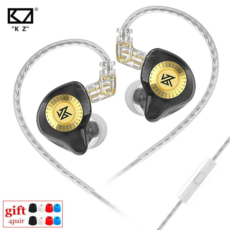 Tai nghe kz edx ultra hifi dynamic có dây tai nghe cáp có thể thay thế tai nghe nhét tai theo dõi âm nhạc trò chơi thể thao khử tiếng ồn